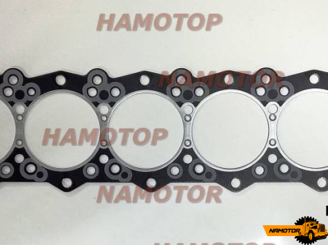 Прокладка ГБЦ MMC 6M60-T. 6M61. 6M60.  ME302873. ME304296. ME304851. ME132520. ME231803  JA-31173 (паронит) SANWA